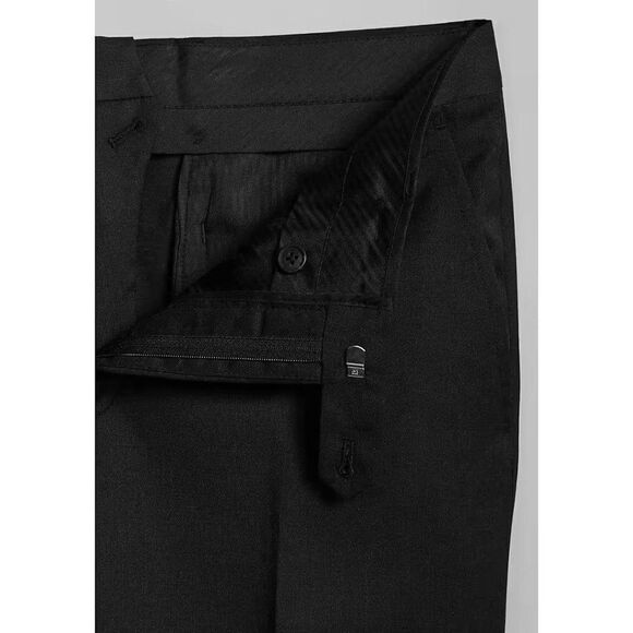 40R Pronto Uomo Men's 2pc Suit Jacket Blazer Pant Size 34W Charcoal E03256 - Picture 5 of 15